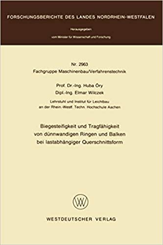 Biegesteifigkeit und Tragfähigkeit von dünnwandigen Ringen und Balken bei lastabhängiger Querschnittsform (Forschungsberichte des Landes Nordrhein-Westfalen, Band 2963) indir