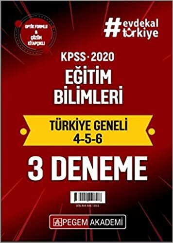 2020 KPSS Eğitim Bilimleri Türkiye Geneli Deneme (4.5.6) 3`lü Deneme Seti