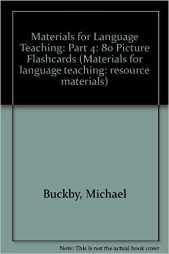Mep;Mlt4 Picture Flashcards (Materials for language teaching: resource materials)