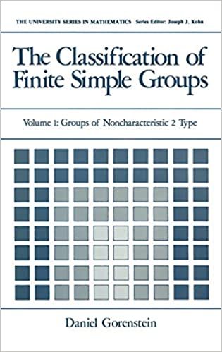The Classification of Finite Simple Groups: Volume 1: Groups of Noncharacteristic 2 Type (University Series in Mathematics): 001