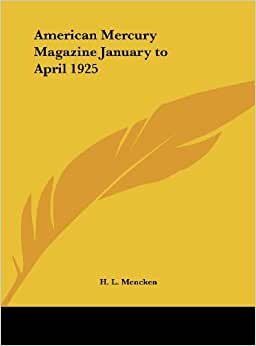 American Mercury Magazine January to April 1925 indir