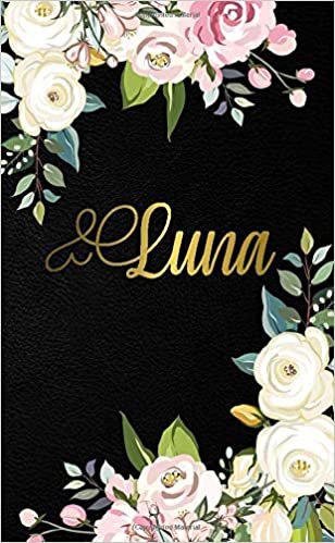 Luna: Pretty 2020-2021 Two-Year Monthly Pocket Planner & Organizer with Phone Book, Password Log & Notes | 2 Year (24 Months) Agenda & Calendar | Floral & Gold Personal Name Gift for Girls & Women