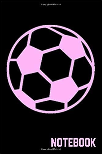 Notebook: Pink Soccer Ball : Wide Ruled Composition Notebook