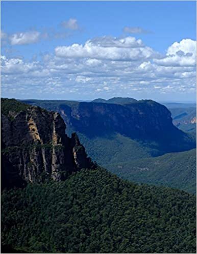 Notebook: Blue Mountains National Park New South Wales Australia 8.5" x 11" 150 Ruled Pages