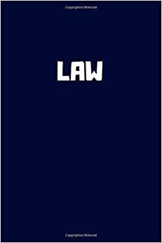 Law: Single Subject Notebook for School Students, 6 x 9 (Letter Size), 110 pages, graph paper, soft cover, Notebook for Schools.