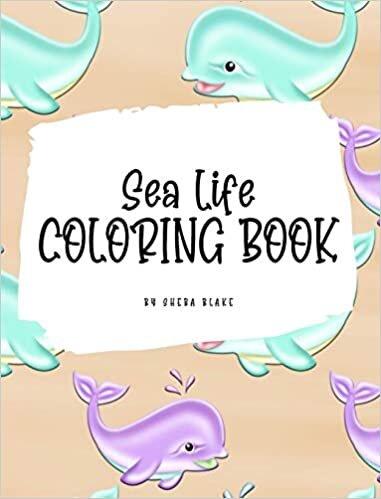 Sea Life Coloring Book for Young Adults and Teens (8x10 Hardcover Coloring Book / Activity Book) indir