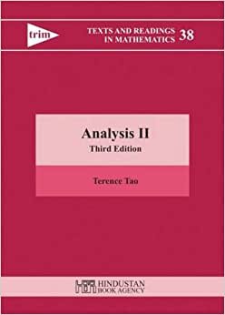 Analysis II 3rd ed (Texts and Readings in Mathematics)