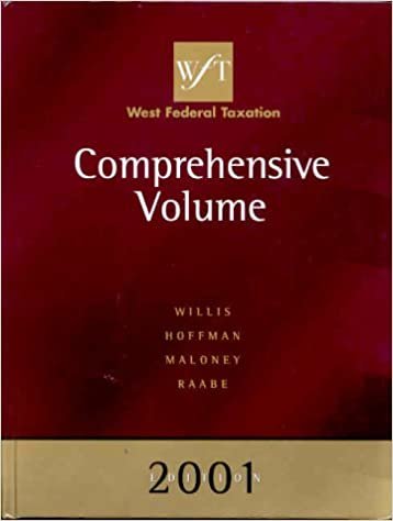 West Federal Taxation 2001: Comprehensive v. 3 (West's Federal Taxation: Comprehensive Volume)
