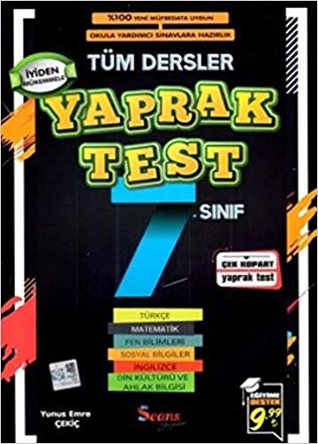 Seans 7. Sınıf Tüm Dersler Yaprak Test-YENİ