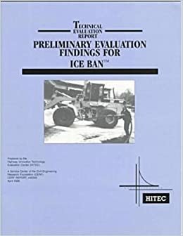 Preliminary Evaluation Findings for ICE BAN (Technical Evaluation Report)