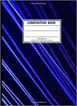 COMPOSITION BOOK 80 SHEETS 8.5x11 in / 21.6 x 27.9 cm: A4 Squared Rimmed Notebook | "Blue Flash" | Workbook for s Kids Students Boys | Writing Notes School College | Mathematics | Physics indir