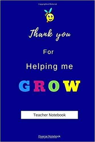 Teacher Notebook: Thank You Teacher Journal, Teacher Appreciation Notebook, Teacher Gifts Graduation Lined Notebook (110 Pages, 6 x 9)