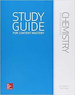 Chemistry: Matter & Change, Study Guide for Content Mastery, Student Edition: Matter and Change, Study Guide for Content Mastery (Glencoe Chemistry)