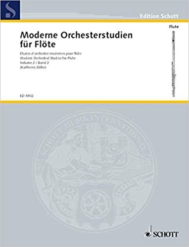 Moderne Orchesterstudien für Flöte: Band 2. Flöte. (Edition Schott) indir