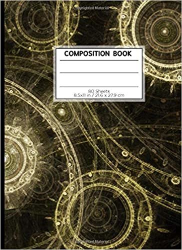 COMPOSITION BOOK 80 SHEETS 8.5x11 in / 21.6 x 27.9 cm: A4 Squared White Rimmed Book | "Light Circle" | Workbook for s Kids Students | Writing Notes School College | Mathematics | Physics