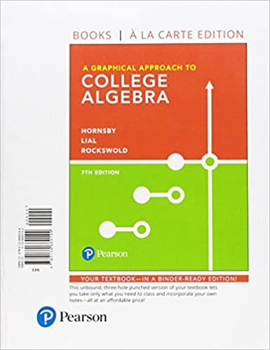 A Graphical Approach to College Algebra, Books a la Carte Edition Plus Mylab Math with Pearson Etext -- 24-Month Access Card Package