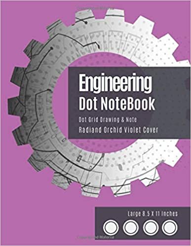 Engineering Notebook Dot: Bullet Dot Grid Notebook - Dotted Graph Notebooks Large (Radiand Orchid Violet Cover) - Dot Matrix Journal (8.5 x 11 ... - Graphing Pad, Engineer Drawing & Sketching.