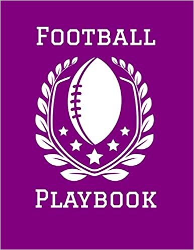 Football Playbook: 2019-2020 Football Coaching Notebook in Purple