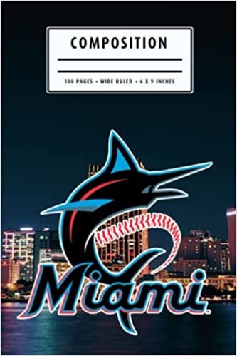 Composition : Miami Marlins Notebook- To My Baseball Son , To My Baseball Dad - Baseball Notebook #27