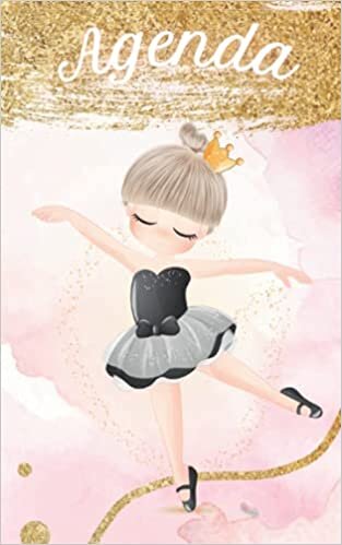 Agenda: Scolaire, Daté - Une page par jour pour noter ses devoirs - Petite Ballerine Tutu - Danseuse Étoile - Ballet Danse Classique - Fille Rose Ado Floral - Petit format