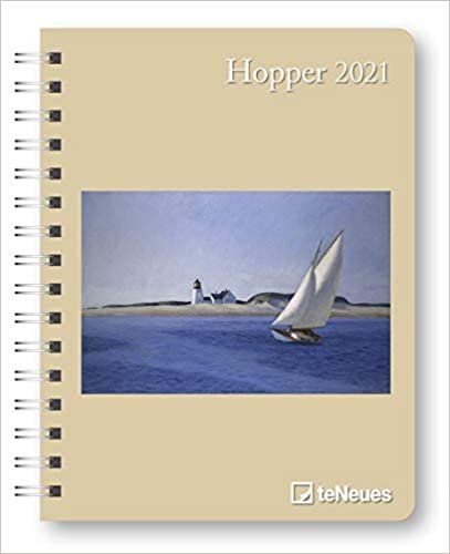 Hopper 2021 - Diary - Buchkalender - Taschenkalender - Kunstkalender - 16,5x21,6: Diary indir