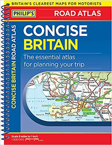 Philip's Concise Atlas Britain: Spiral A5 indir