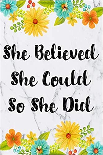 She Believed She Could So She Did: Cute 12 Month Floral Agenda Organizer Calendar Schedule (6x9 She Believed Planner January 2020 - December 2020, Band 8) indir
