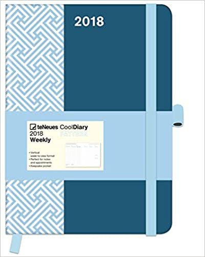 2018 Petrol Diary - teNeues Cool Diary Pattern - Weekly 16 x 22 cm