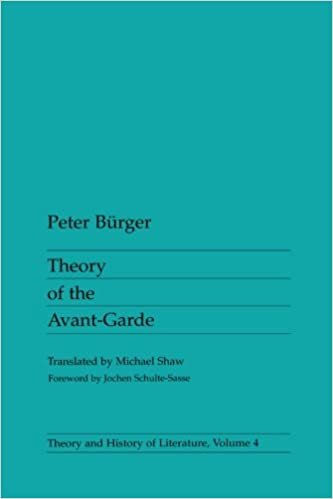 Theory Of The Avant-Garde (Theory and History of Literature) indir