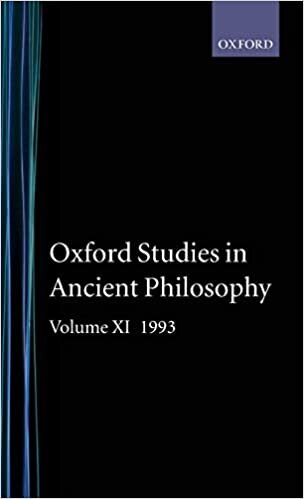 Oxford Studies in Ancient Philosophy: Volume XI: 1993: 1993 Vol 11
