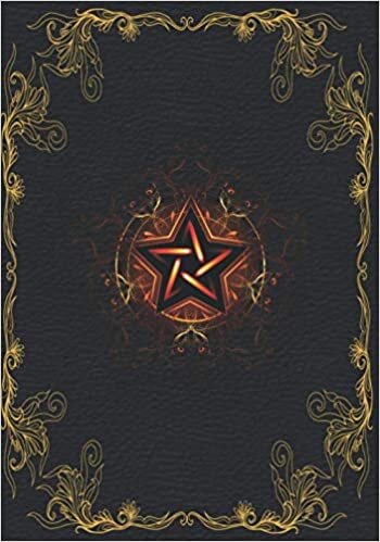 The Book of Shadows: Blank Lined Moon Journal / Empty Grimoire Journal ( Gifts ) [ 110 Blank Attractive Spells Records & more * Paperback Notebook / Journal * Medium * Pentacle ] (Magick Gifts)
