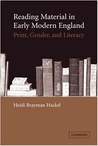 Reading Material in Early Modern England: Print, Gender, and Literacy