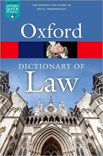 A Dictionary of Law (Oxford Quick Reference) indir