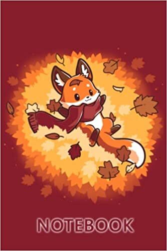 Cute little autumn fox 6x9 100 line pages
