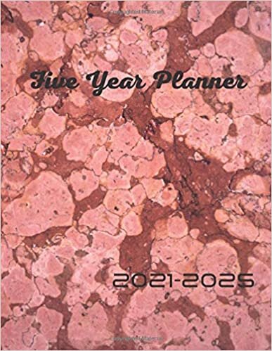 Five Year Planner 2021-2025: 2021-2025 monthly planner with Marble Cover 60 Months Planner and Calendar,Monthly Calendar Planner, Agenda Planner and ... (5 year calendar/5 year diary/8.5 x 11)