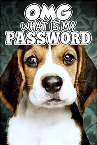 OMG What is my Password? Alphabetical Tabs Password Logbook: Internet Password Logbook [6"x9"] with Letter guides every Page. (The Best and Password book Layout) - Cute Dog Theme 1
