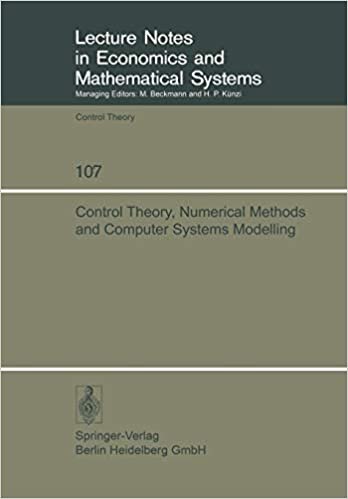 Control Theory, Numerical Methods and Computer Systems Modelling: International Symposium, Rocquencourt, June 17 - 21, 1974 (Lecture Notes In . . . ... and Mathematical Systems (107), Band 107)
