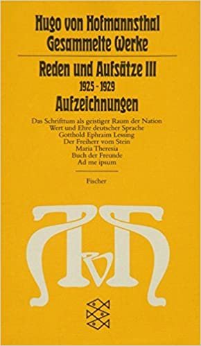 Gesammelte Werke, 10 Bde., Tb., 10, Reden und Aufsätze III. (1925 - 1929). Aufzeichnungen.