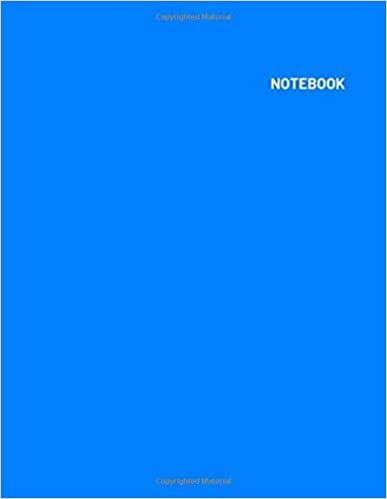 Notebook: Blank Notebook - Large (8.5 x 11 inches) - 110 Pages - Azure Cover ( Daily Paperback Notebook - Journal - Diary Book - Book For Gift ) indir