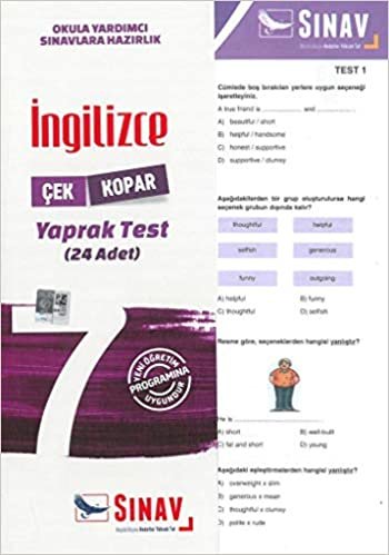 Sınav 7. Sınıf İngilizce Çek Kopar Yaprak Testler