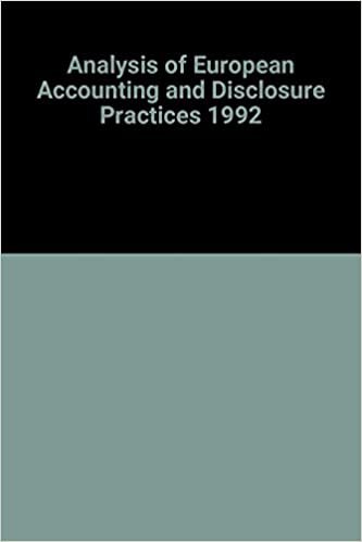 1992 Fee Analysis of Euriopean Accounting and Disclosure Practices