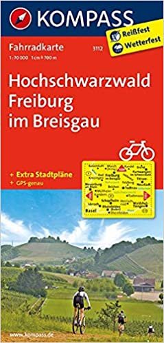 KOMPASS Fahrradkarte Hochschwarzwald, Freiburg im Breisgau: Fahrradkarte. GPS-genau. 1:70000 (KOMPASS-Fahrradkarten Deutschland, Band 3112) indir