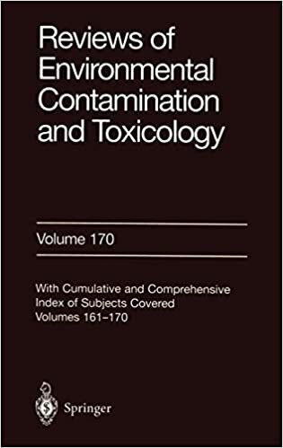 Reviews of Environmental Contamination and Toxicology 170: v. 170