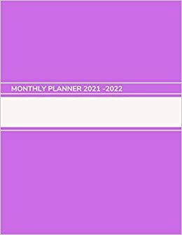 Monthly Planner 2021-2022: With Monthly Habit Tracker, Dot Grid pages | It Also Includes Year Calendar & Annual Planner | 100 Pages (8.5" x 11") Paperback | Magenta Cover indir