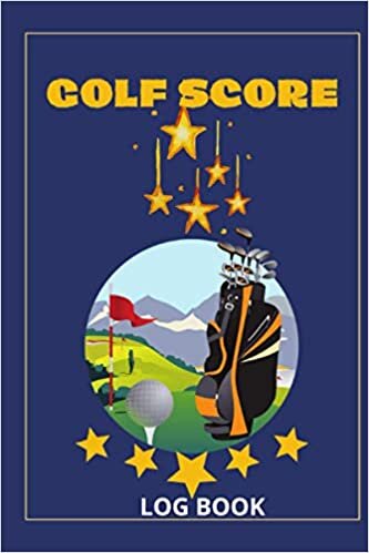 Golf Score Log Book: golf score booklet | golf book track distances for clubs and Golfers Gifts | Golf Course Yardage Book with Leather Print for Beginners and Professionals | golf journal indir