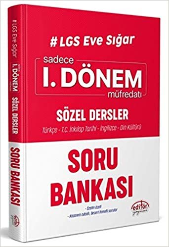 Editör 8. Sınıf LGS Eve Sığar 1. Dönem Sözel Dersler Soru Bankası