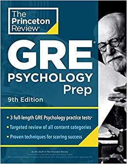 Princeton Review GRE Psychology Prep, 9th Edition: 3 Practice Tests + Review & Techniques + Content Review (Graduate School Test Preparation) indir