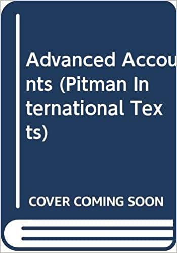 Advanced Accounts (Pitman International Texts)