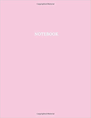Notebook: Minimalist Notebook, Unlined, Journal Writing, Large Notebook, Acid Free Paper, Pink Cover (110 Pages, Blank, 8,5 x 11) indir