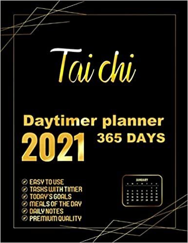 Tai chi Daytimer planner 2021: 581 Days planner, Schedule Organizer, Appointment Agenda Gifts for Business Coworkers, 8.5x11